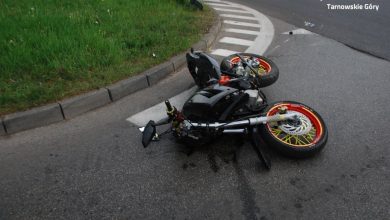 Groźny wypadek w Tarnowskich Górach! Motocyklista trafił do szpitala