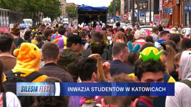 Juwenalia śląskie. Studenci przejęli kontrolę nad Katowicami [WIDEO] (fot.mat.TVS)