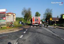 Tragiczny wypadek na DK 78 w Nowej Wsi! [ZDJĘCIA] Dwa samochody wypadły z drogi!