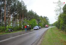 Groźny wypadek w Poraju! Samochód uderzył w drzewo, a kierowcy brak [ZDJĘCIA]