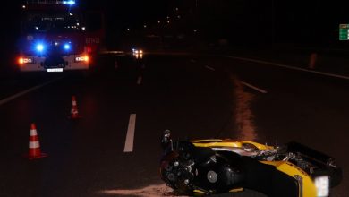 Zabrze: Śmiertelny wypadek motocyklisty na DTŚ (fot.KMP Zabrze)