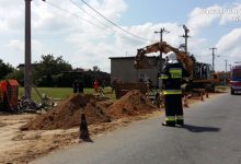 Tragedia w Jejkowicach! [FOTO] Mężczyzna uderzony łyżką koparki w głowę