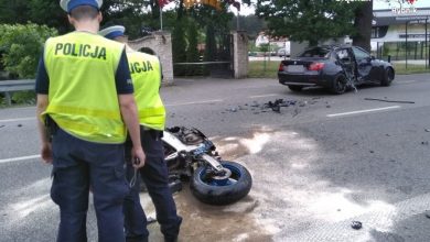 Rybnik: Tragiczny wypadek motocyklisty. Do szpitala trafiła 4-letnia dziewczynka (fot.KMP Rybnik)