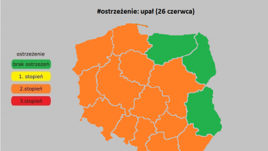 IMGW: Ostrzeżenie 2. stopnia przed upałami. Ostrzeżenie dotyczy 13 województw (fot.RCB/fb)