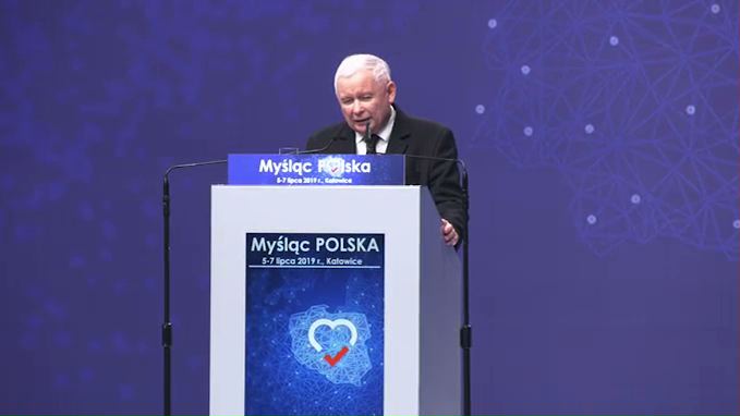 Kaczyński zakończył konwencję PiS w Katowicach: "Myślą i czynem wygramy wybory!"