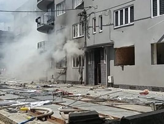 PILNE!!! Potężny wybuch gazu w Bytomiu! Są ranni, trwa przeszukiwanie kamienicy fot. Katarzyna Osak