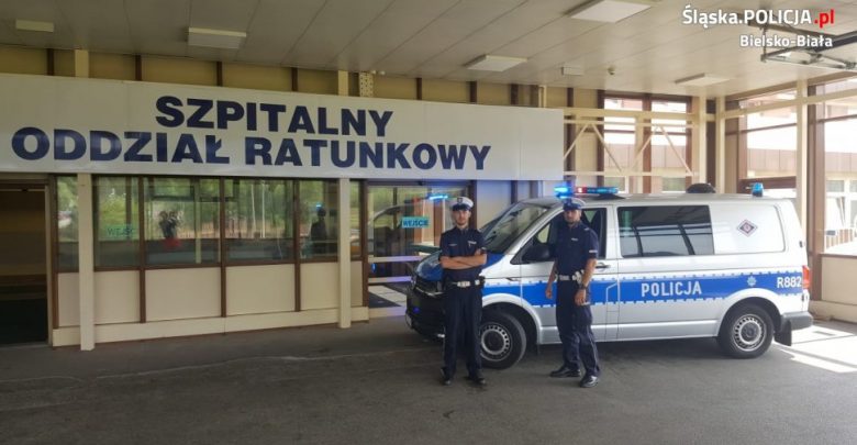 Bielsko-Biała: Policja eskortowała na sygnałach rodzącą kobietę na porodówkę! (fot.policja)