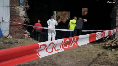 Śląskie: Pożar na terenie byłej cukrowni w Chybiu. Policja aresztowała cztery osoby (fot. KPP Cieszyn)