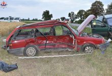 14-latek za kierownicą Passata! Niestety - skończyło się to tragicznie. W samochodowym wypadku zginęła jego 14-letnia pasażerka (fot.policja)