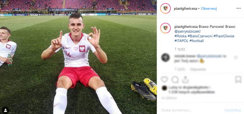Piłkarz Piasta Gliwice coraz bliżej Serie A! Wystąpi jednak w el. do LM (fot. instagram piastgliwicesa)