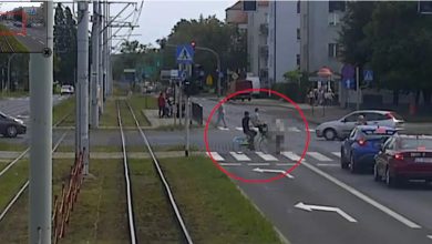 Wjechali rowerem w 86-latkę [WIDEO] Kobieta zmarła. Policja poszukuje świadków (fot.KMP Toruń)