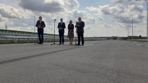 33-kilometrowy odcinek autostrady A1 z Pyrzowic do węzła Częstochowa-Południe został oddany do użytku. W uroczystości uczestniczył premier RP Mateusz Morawiecki (fot.Wojewoda Śląski/facebook)