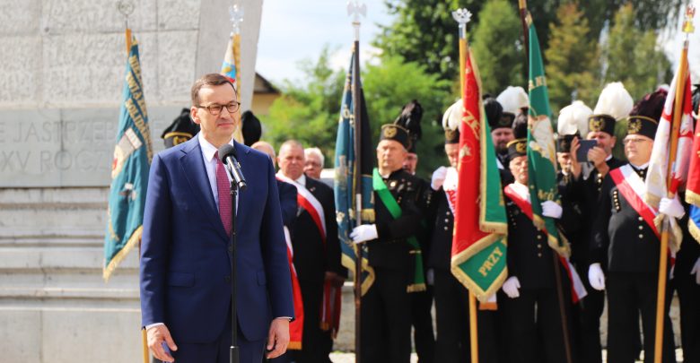 Premier Mateusz Morawiecki wziął udział w uroczystościach z okazji 39. rocznicy podpisania Porozumień Jastrzębskich (fot.ŚUW w Katowicach)