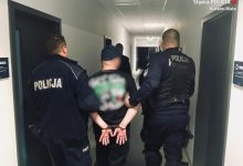 Kibol z Tychów zatrzymany. Prowokował do ataku na policjantów (fot.KMP BIelsko-Biała)