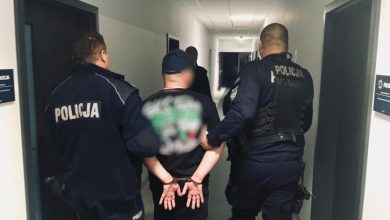 Kibol z Tychów zatrzymany. Prowokował do ataku na policjantów (fot.KMP BIelsko-Biała)