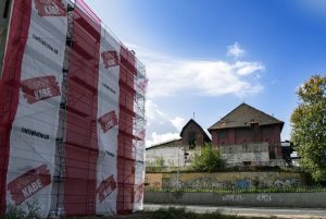 Bytom: Superbohater na ścianie. Przy Chorzowskiej powstaje ogromny mural! (fot.UM Bytom)