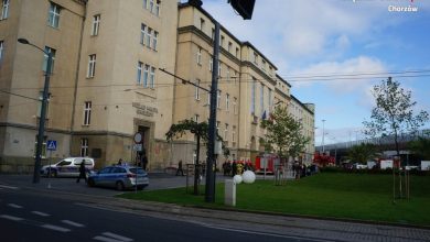 Chorzów: Pożar w urzędzie miasta! Policja ewakuowała pracowników i petentów (fot. KMP Chorzów)