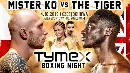 Tymex Boxing Night w Częstochowie. W walce wieczoru Parzęczewski vs Mendy (fot.ebilet)