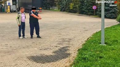 Śląskie: Łupił "swoich". Kierowca TIRa kradł reflektory z ciężarówek (fot.Śląska Policja)