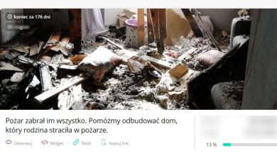 Policjant ze Świętochłowic, sam często niosący pomoc - teraz też tej pomocy potrzebuje. Funkcjonariusz stracił wszystko w pożarze.
