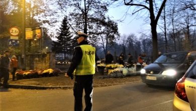 Wszystkich Świętych w Pszczynie. Zmiany w organizacji ruchu (fot.KMP Zabrze)