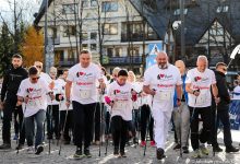 „TAK dla transplantacji”. Prezydent Andrzej Duda w marszu Nordic Walking w Zakopanem (fot.prezydent.pl)