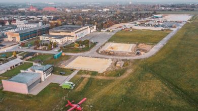 Nowa inwestycja na lotnisku. W Gliwicach powstaje Centrum Edukacji Lotniczej (fot.UM Gliwice/Mosquidron)