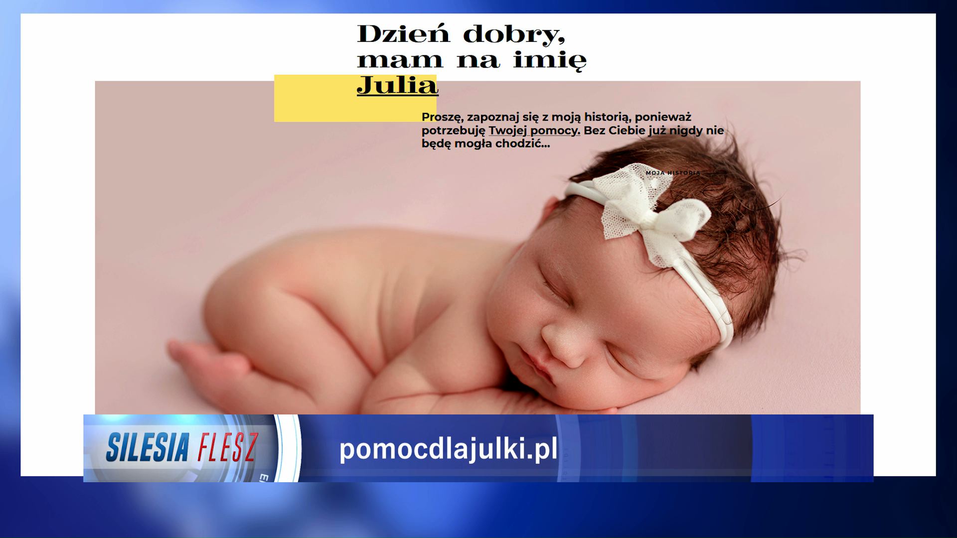 [APEL O POMOC] Mała Julka urodziła się bez kości w nóżkach! Potrzebuje pilnej operacji!