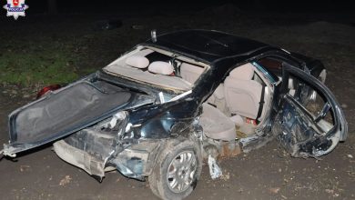 Spowodował wypadek i uciekł. Wpadł, bo był w jednym bucie (fot. Policja Lubelska)