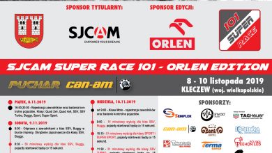 IX RUNDA SJCAM SUPER RACE 101! PUCHAR CAN-AM w KLECZEWIE od 8 do 10 listopada 2019. To będzie 101 minut na Cześć Odzyskania Niepodległości!