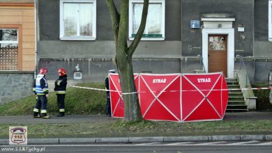 Śmiertelne w skutkach potrącenie w Tychach! Tragiczny wypadek miał miejsce przy ulicy Andersa w piątek, 20 grudnia (fot.www.112tychy.pl)