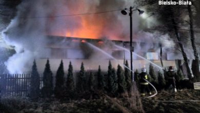 Śląskie: Pożar w zakładzie produkcyjnym w Buczkowicach [ZDJĘCIA] (fot.Śląska Policja)