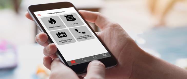 Uruchomiono aplikację mobilną Alarm112 (fot.KPP Mikołów)