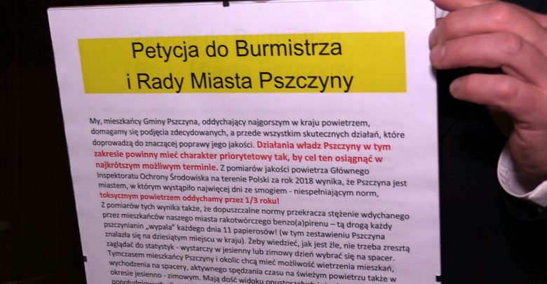 Nie Dokarmiam Smoga, czyli petycja mieszkańców Pszczyny do burmistrza o walkę o czyste powietrze