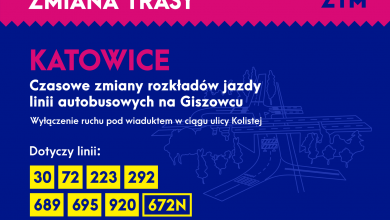 Katowice: Spore utrudnienia na Giszowcu! Duże zmiany w komunikacji autobusowej! (fot.ZTM)