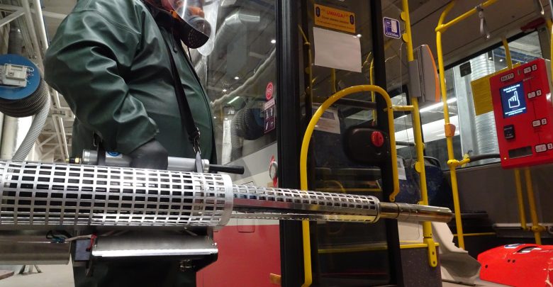 Specjalne kipy dezynfekują autobusy i tramwaje w całym regionie. Powód? Oczywisty (fot.MPK Częstochowa)