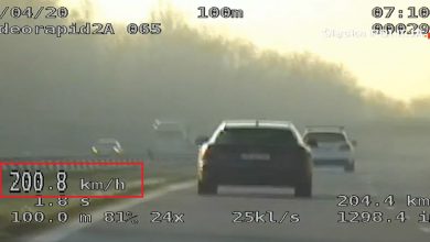 Bytom: Zasuwał ponad 200 km/h, a na ogonie policjanci z grupy SPEED! (fot.policja)