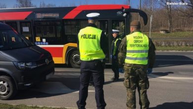 Śląskie: Żołnierze Wojsk Obrony Terytorialnej wyszli na ulice (fot.Śląska Policja)