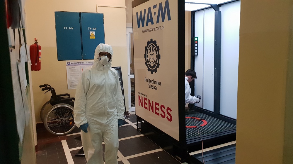 Epidemia koronawirusa: Brama antywirusowa już w Szpitalu Specjalistycznym nr 1 w Bytomiu (fot.Politechnika Śląska)