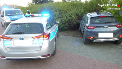 Pościg na ulicach Częstochowy. Mężczyzna uciekał bo był poszukiwany przez Policję. [fot. Śląska Policja]