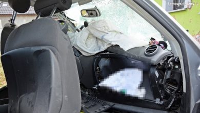 Tarnowskie Góry: Tragiczny wypadek na ul. Grzybowej. Nie żyje 23-letni kierowca audi (fot.Śląska Policja)