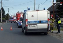 Wypadek w Żorach. Kierowca zasnął za kierownicą. Fot. Śląska Policja