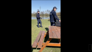 Kontrowersyjna interwencja Policji w Mikołowie przy barze szybkie obsługi. Było naprawdę zabawnie. [fot. YouTube, Bart LE Mans]