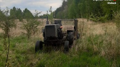 Ciągnikiem z 3 promilami. Wpadł, bo wyrzucał śmieci na drogę