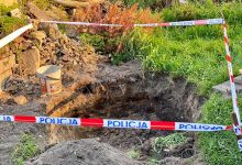 Niewybuch w Mysłowicach. Ewakuowano ponad 50 osób (fot.Śląska Policja)