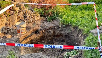 Niewybuch w Mysłowicach. Ewakuowano ponad 50 osób (fot.Śląska Policja)