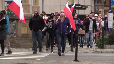 Spacerowy "protest" w Katowicach. "Kochamy wolność" [WIDEO]