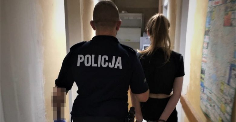 Śląskie: Zdewastowała bramki przy punkcie poboru wymazów i pogryzła policjanta. Pijanej 17-latce grożą 3 lata więzienia (fot.Śląska Policja)