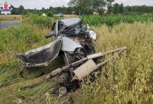 Zderzyła się z ciężarówką. Kierująca fiatem punto zginęła na miejscu (fot.Policja Lubelska)