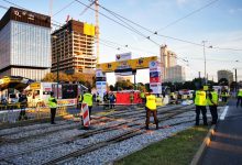 Tour de Pologne: Makabryczny wypadek pod Spodkiem w Katowicach! Holenderski kolarz w śpiączce! (fot.policja)